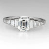 Wholesale Women's Princess Style Geometric Copper Ring Inlaid With Zircon