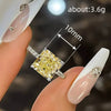 Wholesale Women's Princess Style Geometric Copper Ring Jewelry With Zircon
