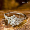 Wholesale Women's Princess Style Geometric Copper Zirconia Inlay Ring