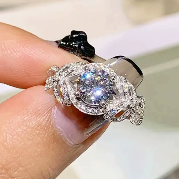 Wholesale Women's Princess Style Geometric Design Copper Jewelry With Zirconia
