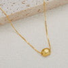 Wholesale Women's Princess Style Geometric Pattern Zirconia S925 Sterling Silver Necklace