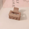 Wholesale Women's Ps Material Square Matte Grip Hair Claw Clip With Paint And Geometric Design