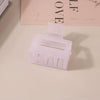 Wholesale Women's Ps Material Square Matte Grip Hair Claw Clip With Paint And Geometric Design