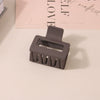 Wholesale Women's Ps Material Square Matte Grip Hair Claw Clip With Paint And Geometric Design