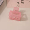 Wholesale Women's Ps Material Square Matte Grip Hair Claw Clip With Paint And Geometric Design