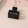 Wholesale Women's Ps Material Square Matte Grip Hair Claw Clip With Paint And Geometric Design