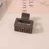 Wholesale Women's Ps Material Square Matte Grip Hair Claw Clip With Paint And Geometric Design