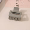 Wholesale Women's Ps Material Square Matte Grip Hair Claw Clip With Paint And Geometric Design