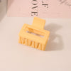 Wholesale Women's Ps Material Square Matte Grip Hair Claw Clip With Paint And Geometric Design