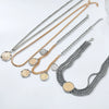 Wholesale Women's Punk Hiphop Style Zinc Alloy Ball Chain Necklace With Geometric Pattern And Electroplating Design