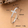 Wholesale Women's Punk Personality Ring Geometric Style Copper With Zirconia Design