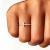 Wholesale Women's Punk Personality Ring Geometric Style Copper With Zirconia Design