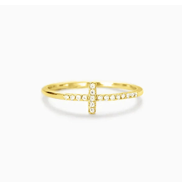 Wholesale Women's Punk Personality Ring Geometric Style Copper With Zirconia Design