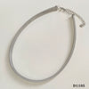 Wholesale Women's Punk Style Simple Striped Stainless Steel Clavicle Bracelet And Neck Chain Jewelry With Electroplating
