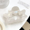 Wholesale Women's Pvc Handmade Cloud Geometric Hollow Claw Clip Hair Accessory