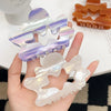 Wholesale Women's Pvc Handmade Cloud Geometric Hollow Claw Clip Hair Accessory
