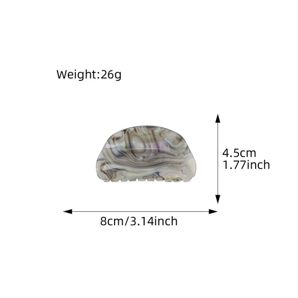 Wholesale Women's Pvc Handmade Small Fresh Style Semiround Starry Sky Grab Clip Hair Accessories