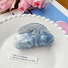 Wholesale Women's Pvc Handmade Small Fresh Style Semiround Starry Sky Grab Clip Hair Accessories