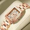 Wholesale Women's Quartz Watch With Stainless Steel Strap And Clasp Alloy Case Mineral Strengthened Glass Mirror Round Dial