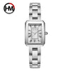 Wholesale Women's Quartz Watch With Stainless Steel Strap And Clasp Alloy Case Mineral Strengthened Glass Mirror Round Dial