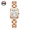 Wholesale Women's Quartz Watch With Stainless Steel Strap And Clasp Alloy Case Mineral Strengthened Glass Mirror Round Dial