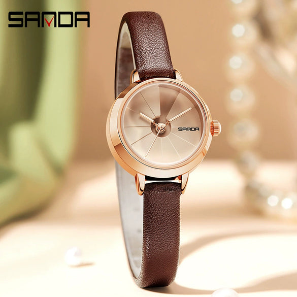 Wholesale Women's Quartz Watch Zinc Alloy Case Mesh Belt Round Dial Casual Waterproof
