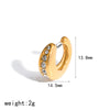 Wholesale Women's Real Gold Plated Stainless Steel Geometric Cshaped Ear Cuff Accessories