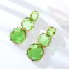 Wholesale Women's Resin Geometric Polygonal Purely Handmade Transparent Candy Color Earrings