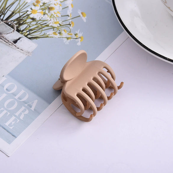 Wholesale Women's Resin Small Claw Clip Hair Accessory With Baking Paint Finish