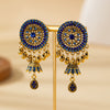 Wholesale Women's Retro Alloy Geometric Bell Tassel Earrings With Electroplating
