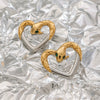 Wholesale Women's Retro Animal Geometric Stainless Steel Earrings