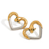 Wholesale Women's Retro Animal Geometric Stainless Steel Earrings