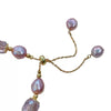 Wholesale Women's Retro Baroque Bracelet With Amethyst Freshwater Pearls And Copper Alloy