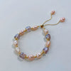 Wholesale Women's Retro Baroque Bracelet With Amethyst Freshwater Pearls And Copper Alloy