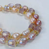 Wholesale Women's Retro Baroque Bracelet With Amethyst Freshwater Pearls And Copper Alloy