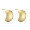 Wholesale Women's Retro Copper Electroplated Geometric Oval Cshaped Earrings
