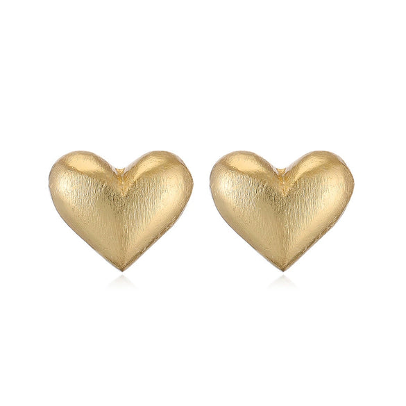 Wholesale Women's Retro Copper Electroplated Geometric Oval Cshaped Earrings