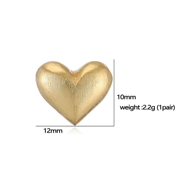Wholesale Women's Retro Copper Electroplated Geometric Oval Cshaped Earrings