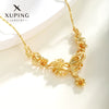 Wholesale Women's Retro Copperzinc Alloy Goldplated Tulip Flower Necklace