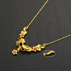 Wholesale Women's Retro Copperzinc Alloy Goldplated Tulip Flower Necklace