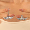 Wholesale Women's Retro Creative Gothic Style Alloy Bat Pendant Earrings With Animal Pattern And Electroplating Process