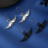 Wholesale Women's Retro Creative Gothic Style Alloy Bat Pendant Earrings With Animal Pattern And Electroplating Process