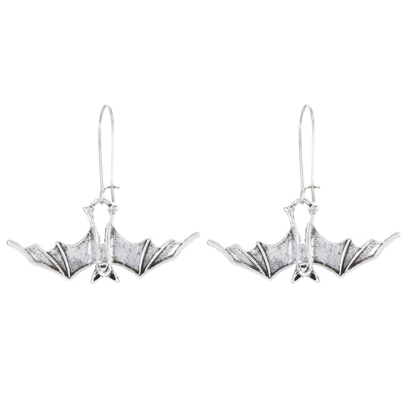 Wholesale Women's Retro Creative Gothic Style Alloy Bat Pendant Earrings With Animal Pattern And Electroplating Process