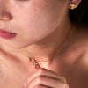 Wholesale Women's Retro Cross Stainless Steel Necklace With Geometric Pattern 18K Gold Plated By Vacuum Real Gold Electroplating In Pvd Furnace
