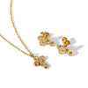 Wholesale Women's Retro Cross Stainless Steel Necklace With Geometric Pattern 18K Gold Plated By Vacuum Real Gold Electroplating In Pvd Furnace