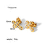 Wholesale Women's Retro Cross Stainless Steel Necklace With Geometric Pattern 18K Gold Plated By Vacuum Real Gold Electroplating In Pvd Furnace