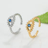 Wholesale Women's Retro Devil's Eye Opening Ring Jewelry Copper Electroplating