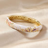 Wholesale Women's Retro Elegant Fashion Cloisonne Enamel Bracelet With Electroplating Treatment
