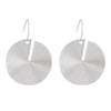 Wholesale Women's Retro Exaggerated Alloy Fan Shaped Irregular Earrings With Geometric Design And Electroplating
