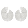 Wholesale Women's Retro Exaggerated Alloy Fan Shaped Irregular Earrings With Geometric Design And Electroplating